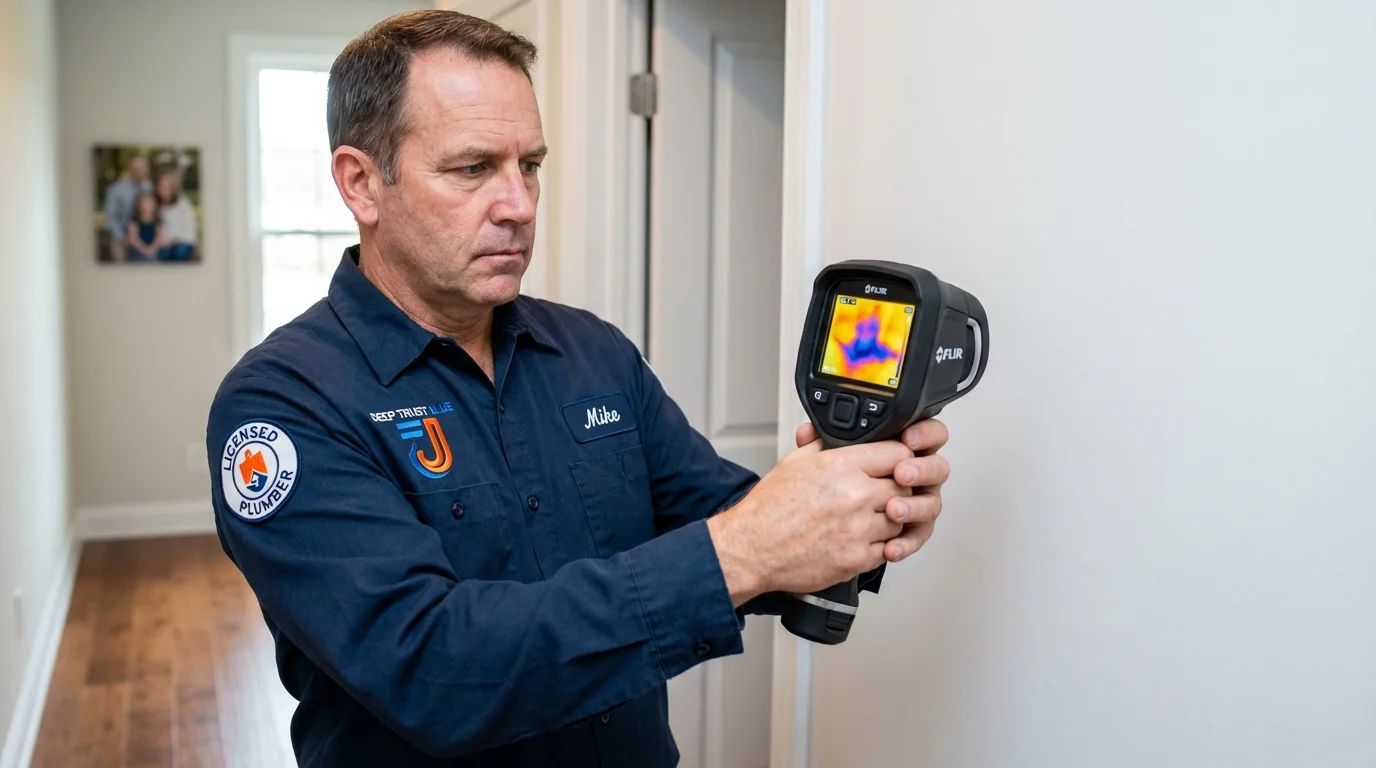 Thermal imaging leak detection by Johns Plumbing LLC in El Dorado Hills